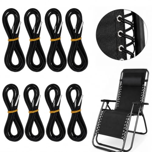 JIEYAO 8Pcs Universal Replacement Elastic Cords for Zero Gravity Chair