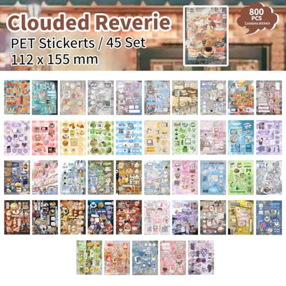 Uideyvi Japanese Comic Style Sticker Scrapbooking Supplies for Junk Journal, 45 Sheets Stickers TZ013009 - color: Uideyvi Japanese Comic Style Sticker Tz-013-009