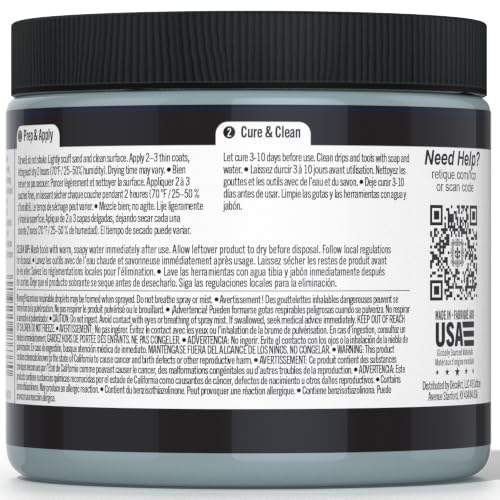 Retique It Furniture and Cabinet Paint - Paint for Cabinets, Dressers, Tables, Doors and DIY Home Decor Projects, Misty River, 16 oz