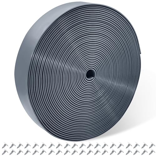 Vinyl Straps for Patio Chair Repair Kit 2'' Wide 50 Ft Long Replacement Straps + 50 Free Rivets for Outdoor Lawn Furniture Chaise Lounge Repair (Grey) - color: Grey, size: 50 Ft strap + 50 rivets