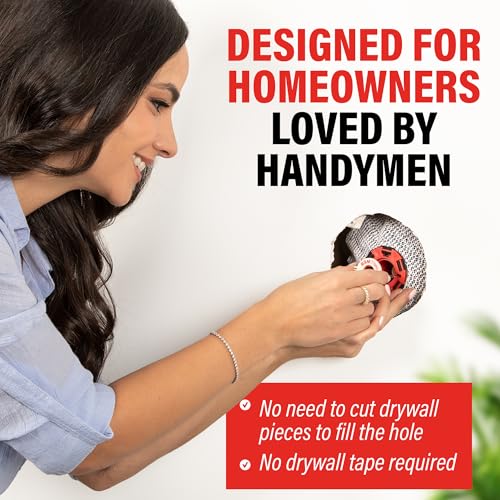 Innovative Drywall Repair Kit - 2 inches plus Hole Patch, Spackle Wall Repair, Drywall Patch Filler for Easy Wall Fixes - No Dry Wall or Tape needed