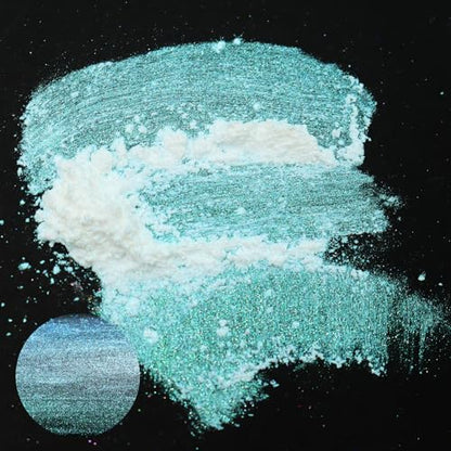 Matio Chameleon Mica Powder, 1.06oz/ 30g Ocean Heart White Chrome Powder - color: W-Ocean Heart