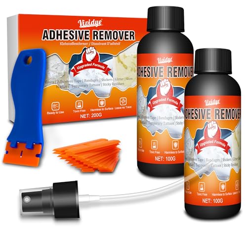 Adhesive Remover Spray, 7oz Sticker Remover with Scraper