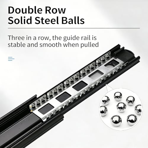 Soft Close Drawer Slides 20 Inch 1 Pair Heavy Duty