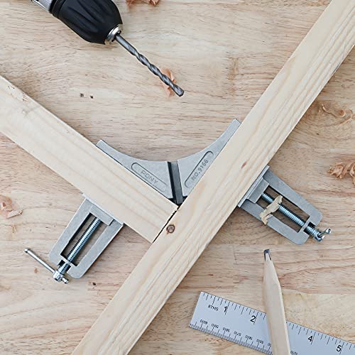 PONY 2-Pack 90 Degree Corner Clamps, 3" Max Opening, 200 lbs Clamping Force