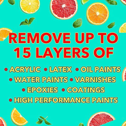 Watch Dog All Purpose Citrus Paint Remover - Ruby Red Color, Citrus Scent - Removes Multiple Layers of Paint (Latex, Oil, Acrylic, Water-Based), Varnish, & Coatings - Do It Yourself Friendly - 32oz