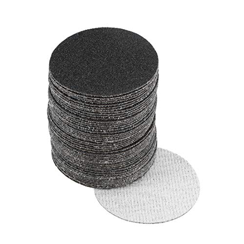 uxcell 2-Inch Hook and Loop Sanding Disc Wet/Dry Silicon Carbide 100 Grit 50 Pcs - size: 100 Grit