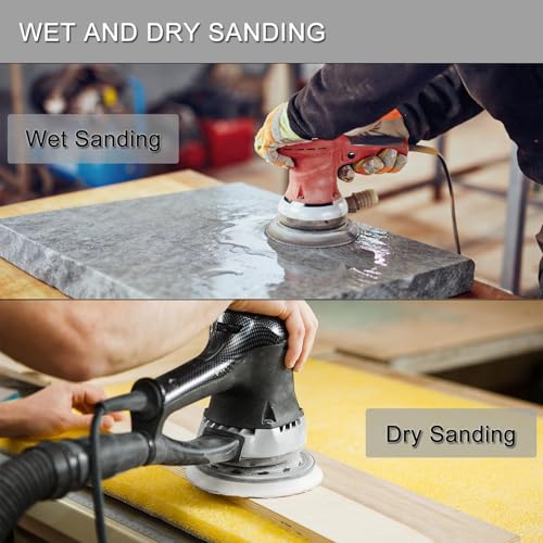 100Pcs 5 Inch Sanding Discs Hook & Loop 8-Hole Wet Dry Sandpaper 220 Grit - style: 100Pcs 220 Grit
