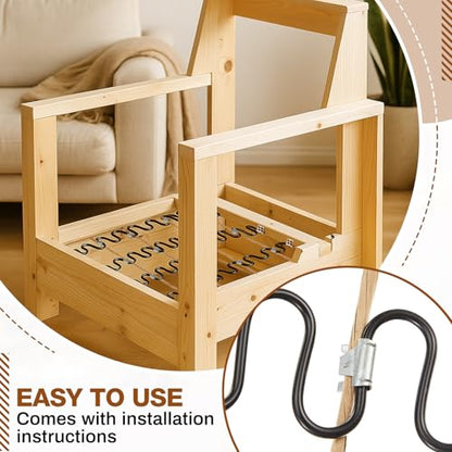 Upholstery Stay Wire Kit, 40ft Paper Wrapped Wire 9 Gauge with 80 Clips - size: 40ft