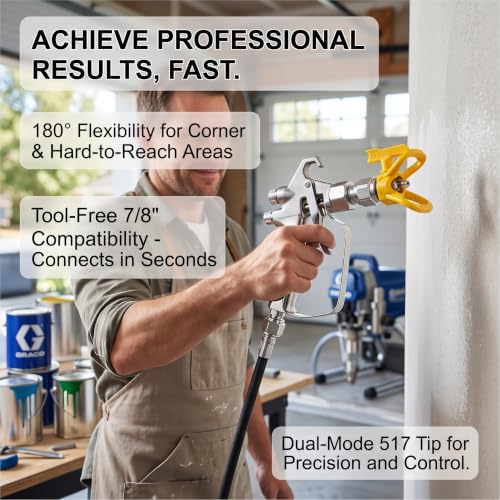 Airless Paint Sprayer Nozzle Kit (Color: Swivel Joint Set), Compatible with Graco and Titan airless sprayers, Suitable for high-Pressure airless Spray Gun Extensions and Anti-Spray Valve adapters.