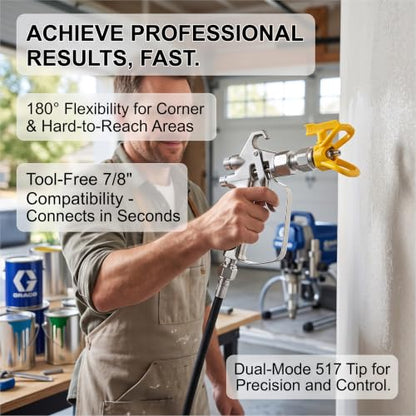 Airless Paint Sprayer Nozzle Kit (Color: Swivel Joint Set), Compatible with Graco and Titan airless sprayers, Suitable for high-Pressure airless Spray Gun Extensions and Anti-Spray Valve adapters.