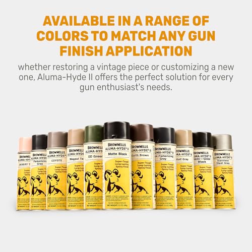 Brownells Aluma-Hyde II Epoxy Based Firearm Finish Spray Coating Protection Paint, Aerosol Can, 12 oz. (340g) Matte Clear - color: Matte Clear