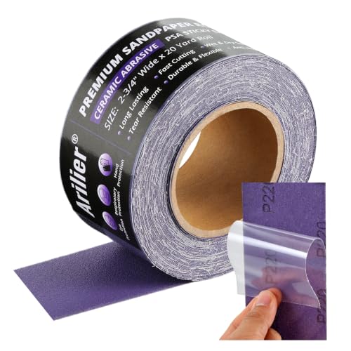 220 Grit Purple Film Ceramic PSA Longboard Sandpaper Roll, 20 Yards - size: 220 Grit