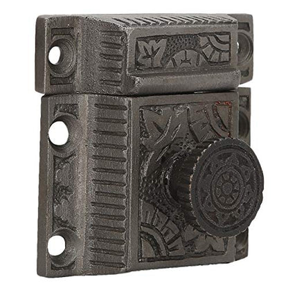 Cabinet Latch, Ideal for Cabinet Closet Kitchen Doors, Antique Cabinet Latch (1, Antique Iron) - color: Antique Iron