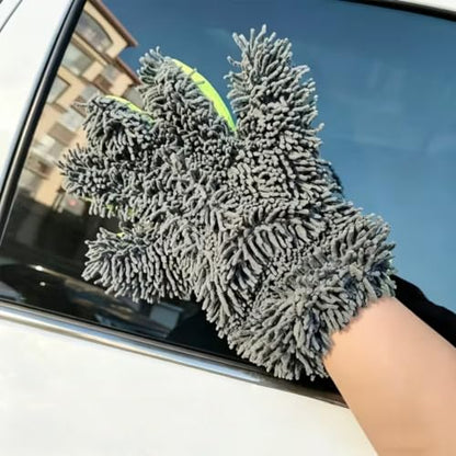 1pc Car Cleaning Glove, Soft and Absorbent Towel for Washing and Drying Cars and Motorbikes, Reusable Car Cleaning Tool