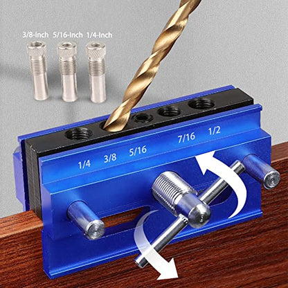 Self Centering Dowel Jig Kit (Blue) - color: Blue
