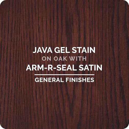 Gel Stain [Java] + Arm-R-Seal [Satin] Topcoat | Quarts | General Finishes | Premium Oil-Based Wood Finish Set