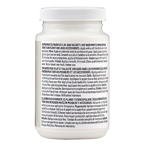 Mod Podge Super Matte, Premium All-in-One Glue, Sealer, and Finish, 8 fl oz, CS27596 - size: 8 oz (236 ml)