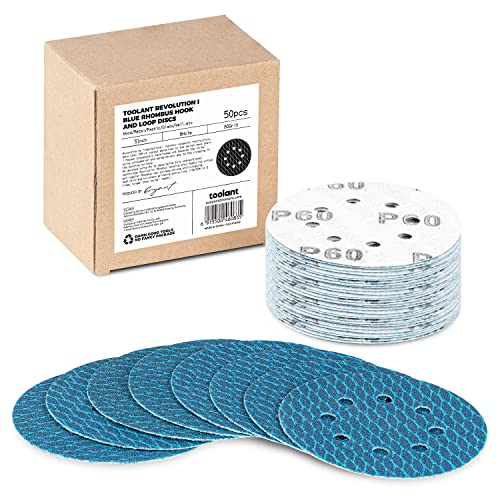 toolant Diamond Shape 5 Inch 60 Grit Sanding Discs, 50Pack - style: (5 inch)60 grit