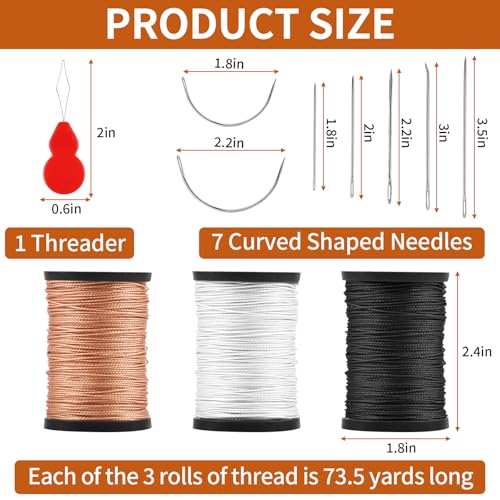 Upholstery Thread, Nylon Heavy Duty Sewing Kit, Needle and Thread