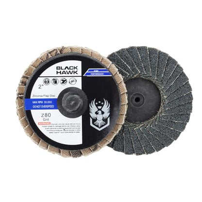 BHA 2" Zirconia Quick Change Mini Flap Discs, 60 Grit - 10 Pack