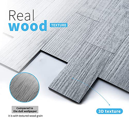 Art3d Peel and Stick Backsplash, Stick on Wall Tile, 10-Pack, White-Washed - color: White-washed