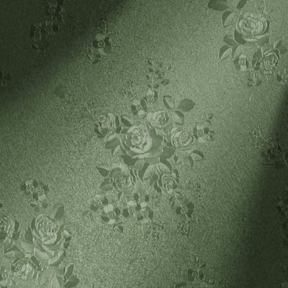 118"x17.7" Peel and Stick Wallpaper Green Thicken Floral Embossed Wallpaper - color: Green, size: 17.7" x 118"
