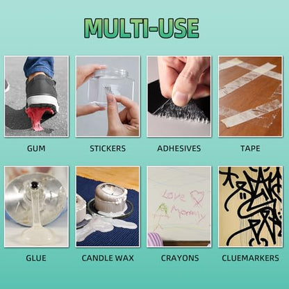 Adhesive Remover Kit, Sticker Remover Spray for Cars, Floor, Windows, Surface-Safe Glue Remover with Plastic Scraper – Quickly Removes Decals, Tape Residue, Gum, Tar and Grease