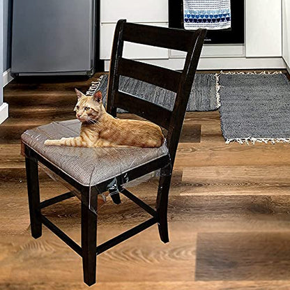 LAMINET Vinyl Chair Protectors, Clear, 26X253/4-Inch, Fits Chairs up to 21x21-Inch, Set of 2