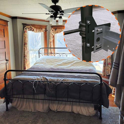 Full to Queen Conversion Kit, 2 PCS Headboard Brackets for Metal Bed Frame