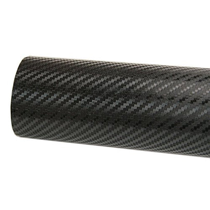 LZLRUN 3D Black Carbon Fiber Car Vinyl Wrap Self-Adhesive Film 1ft x 10ft - color: Black, size: 1ft x 10ft