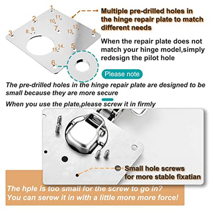 Cabinet Hinge Repair Plate Hinges Repair Fixing Plates Cabinet Repair Board - size: Large & Small