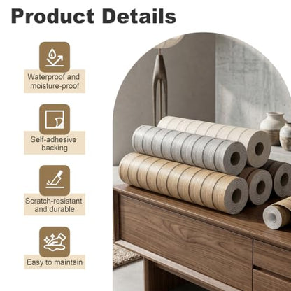 118" x 15.8" Peel and Stick PVC Faux Wood Slat Wall Panels - color: Light Brown