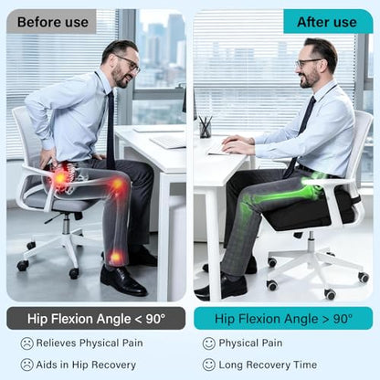 Memory Foam Wedge Post Hip Surgery Cushion, Adjustable Height