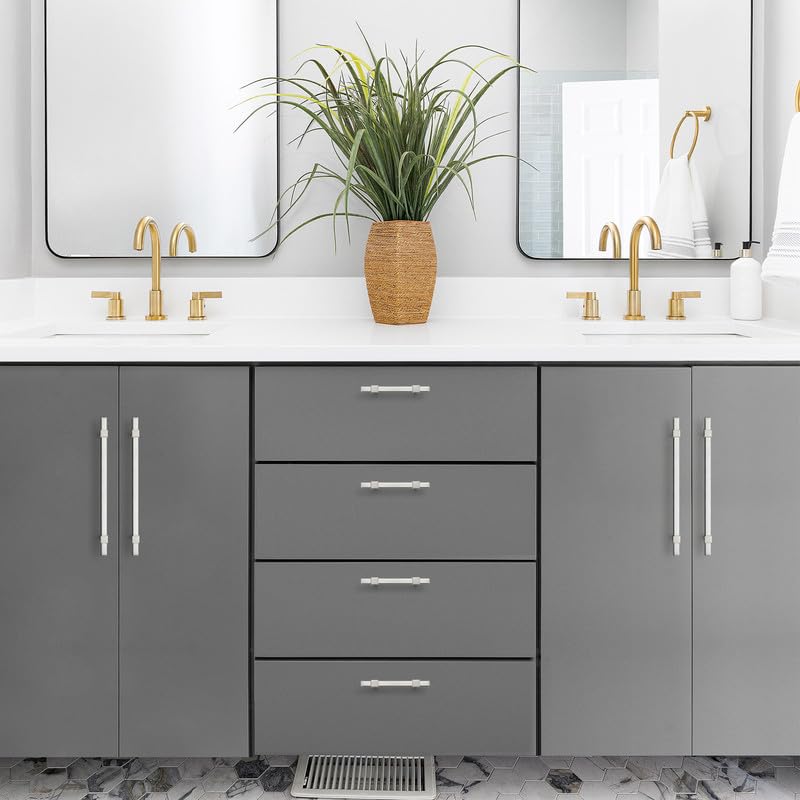 30 Pack Brushed Nickel Cabinet Handles, 7-1/2" Hole Center Drawer Pulls - color: Brushed Nickel, size: 7-1/2 Inch Hole Center