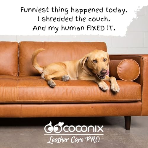 COCONIX Black Leather & Vinyl Repair Kit for Car Seats, Couches & Furniture