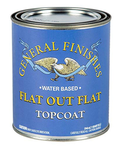 General Finishes Flat Out Flat Topcoat, Quart - size: 32 Fl Oz (Pack of 1)