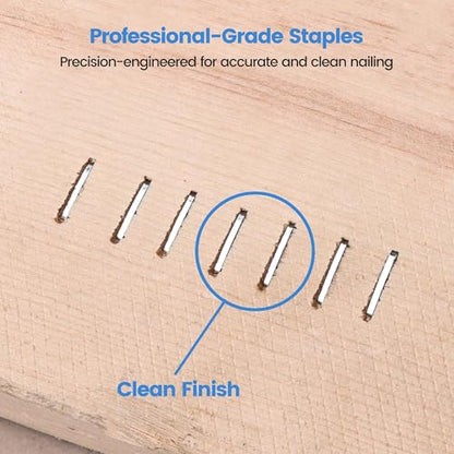 meite J10 Series Upholstery Staples-20 Gauge 7/16-Inch Crown Galvanized Staples 3/8-Inch Length for 1013J Staple Gun for Carpet, Woodworking (5,000 Pcs) - size: 3/8" Length, style: 1 Box