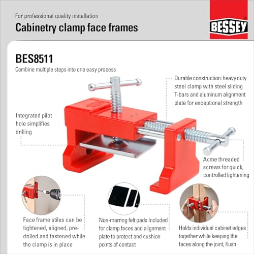BESSEY, BES8511-CB, Cabinetry Clamp for Face Frames