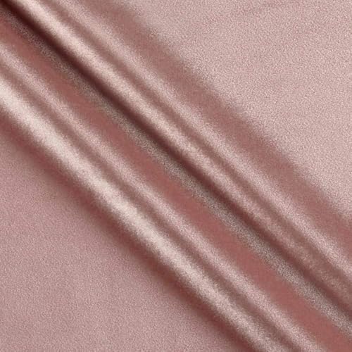 Velvet, Heavy Weight Upholstery, 59" Wide Luxurious Upholstery Royal Velvet Fabric by The Yard, (Blush) - color: Blush