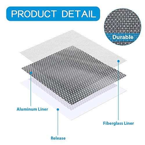 Drywall Repair Kit 20 Pack Aluminum Wall Repair Patch Kit, 2/4/6/8 inch Fiber Mesh Over Galvanized Plate, Dry Wall Hole Repair Patch Metal Patch with Extended Self-Adhesive Mesh (20 Pcs) - color: 12 Pcs