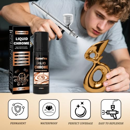 Liquid Leaf Paint - Alcohol-Based Airbrush Paint - High Gloss Finish Copper 2 Fl Oz - color: Copper, size: 2 Fl Oz (Pack of 1)