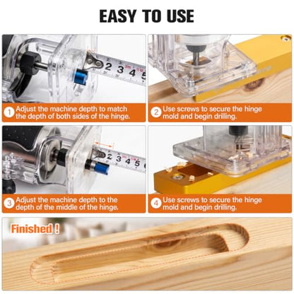 Hidden Door Hinge Jig Kit, Concealed Hinge Installation Template