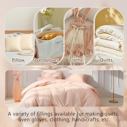 Cotton Quilting Batting Natural Quilt Batting 47 x 59 Inch 200gsm - size: 47"×59"