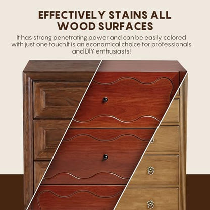 SENVEN Wood Stain, Polyurethane Clear Wood Stain 1000ml/35oz Clear-Stain for Woods, Furniture, Cabinet, Fast Drying Woods-Stain, Protective Wood Finish Wood-Stains, Water Based Wood-Stains Sealer - color: Clear, size: 35 Fl Oz