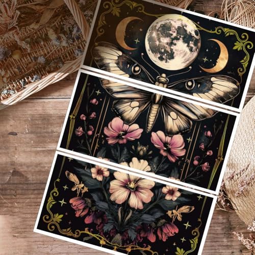 OLYCRAFT 3Pcs/Set Butterfly Earth Rub on Transfers for Furniture and Crafts 12x6 Inch Border Furniture Decals Decor Flower Transfer Stickers with 1pc Scraper for Scrapbook Window DIY Home Decor - style: Butterfly