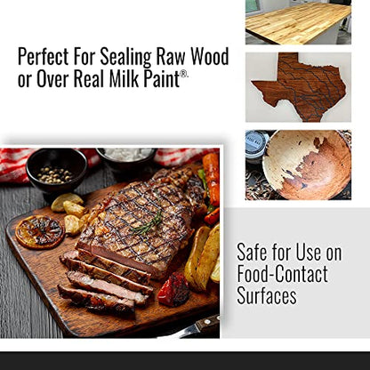 Real Milk Paint, Wood Wax for Finishing, Unfinished Furniture, Cutting Boards, Butcher Blocks, Food Grade, Vegan, 4 oz - size: 4 Ounce (Pack of 1)