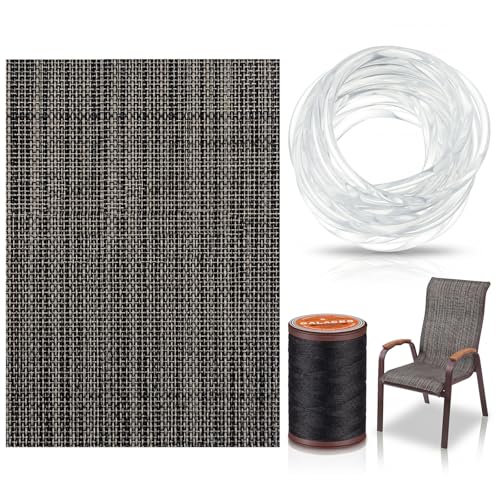 SmoothNovelty 3 Pcs Black Gray Patio Chair Replacement, 59 x 79 Inch - color: Black Gray, size: 59 x 79 Inch