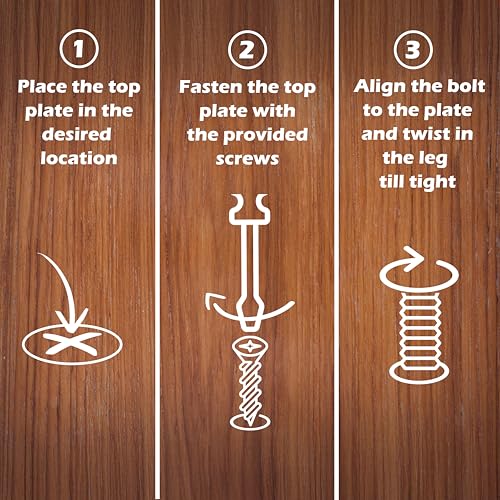 Waddell Round Taper Leg (4 Count, 16" H) | Self Leveling Quick Mount Wooden Legs with 5/16" #18 Hanger Bolt | Decorative Unfinished Furniture Legs for DIY Home Improvement | Mid Century Modern Decor - size: 16"H