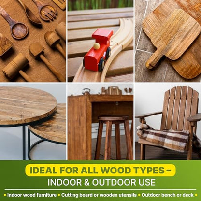 Nordicare Linseed Oil for Wood - 100% Pure & Natural Linseed Oil for Entire Indoor Area - Food-Safe Raw - Furniture - Underlines the Original Wood Structure - Made in Denmark 84.5oz - size: 2.5 L